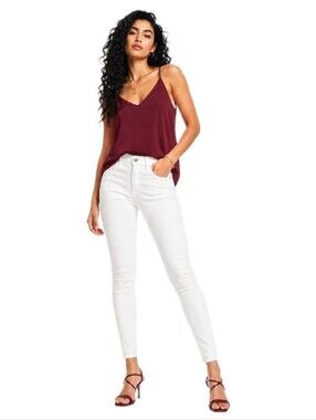White Coated Skinny Pants L NWT Apperloth A